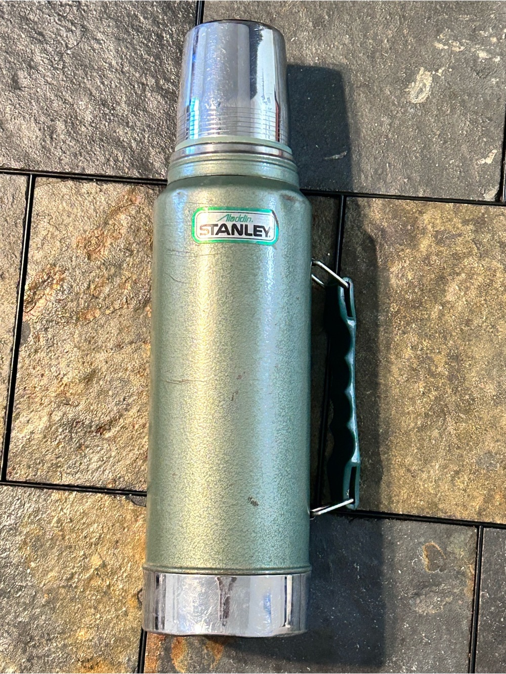 Vintage Stanley Aladdin Thermos Green